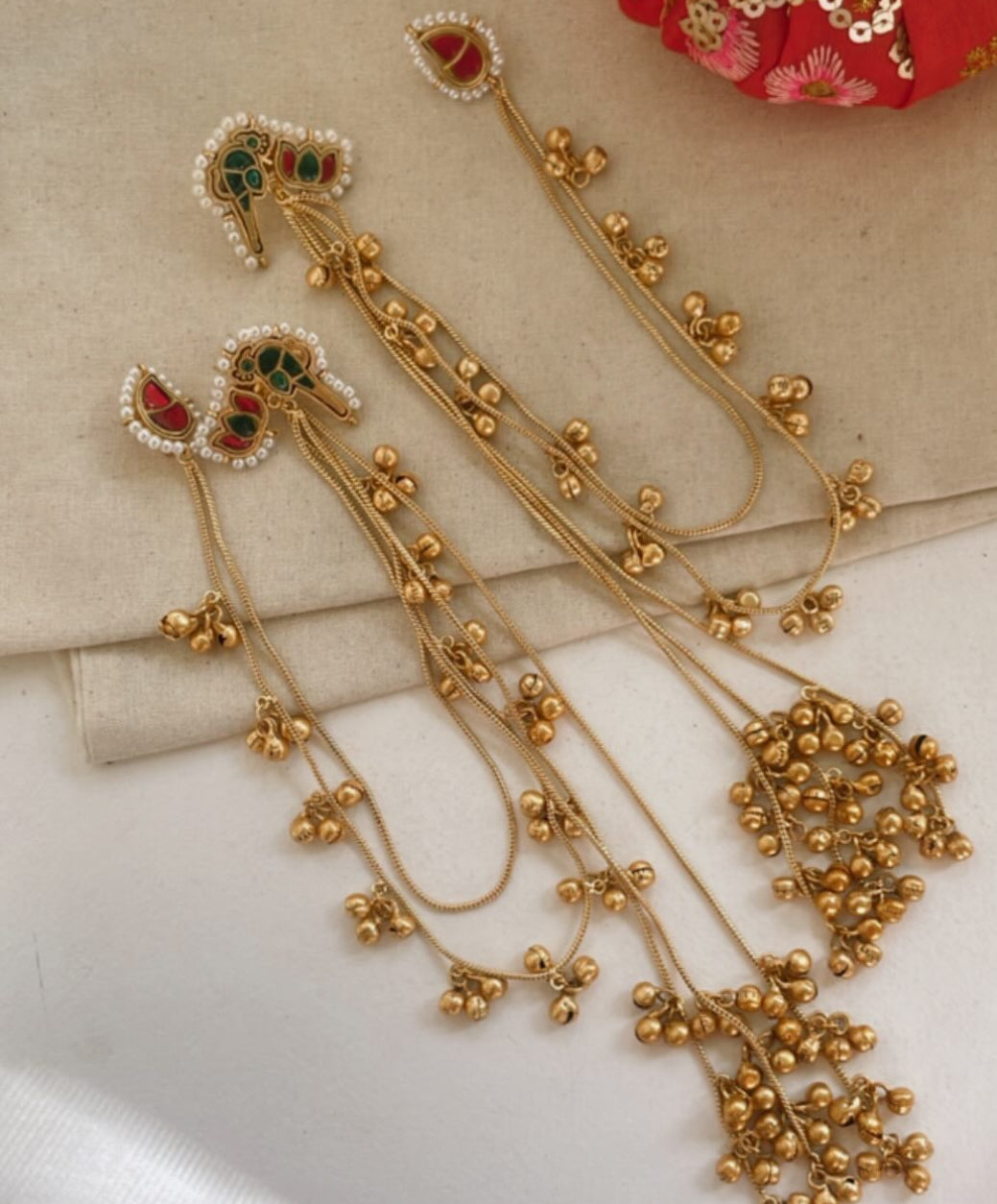 Gul Kashmiri Premium Brass Earrings