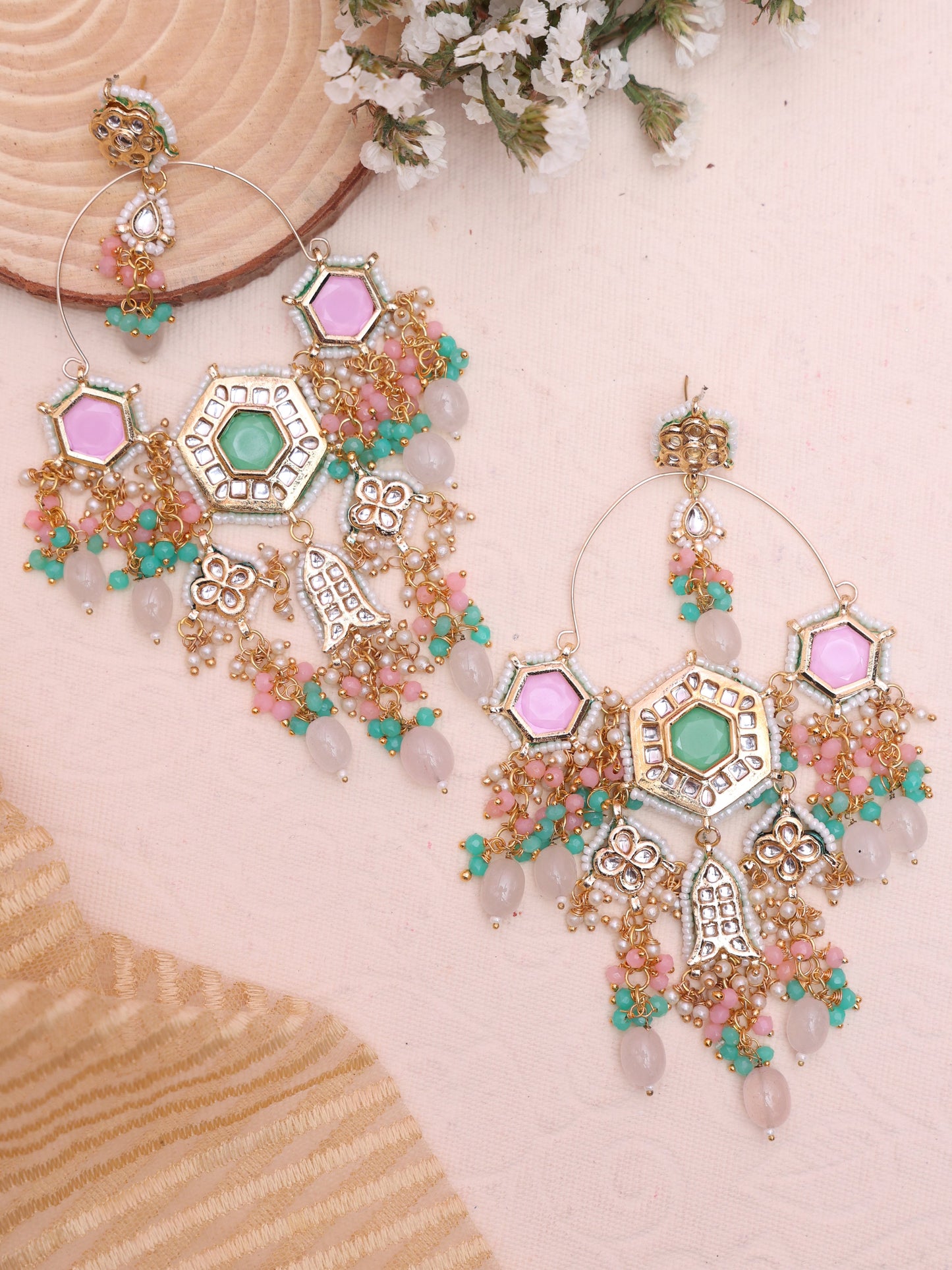 Multicolor Devki Designer Earrings