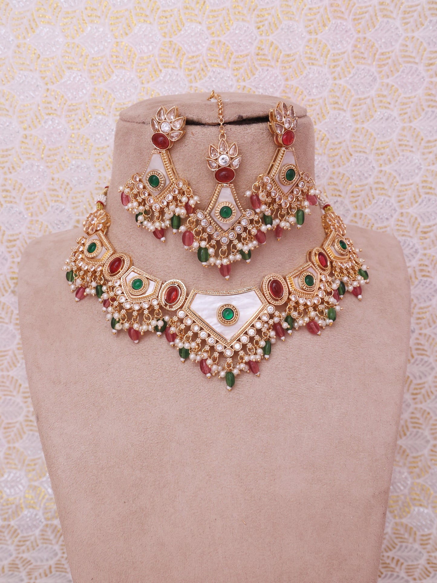 Multicolor Udbhuti Necklace Set