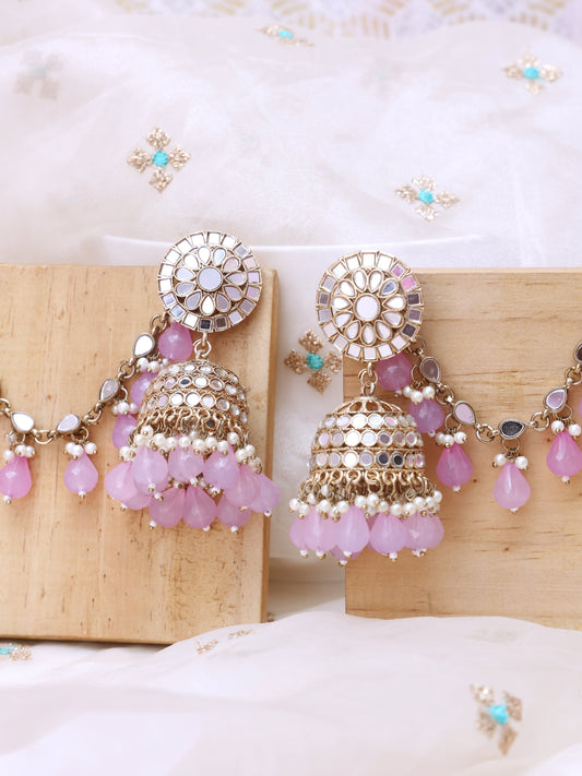 Lilac Farhana Sahara Jhumkis
