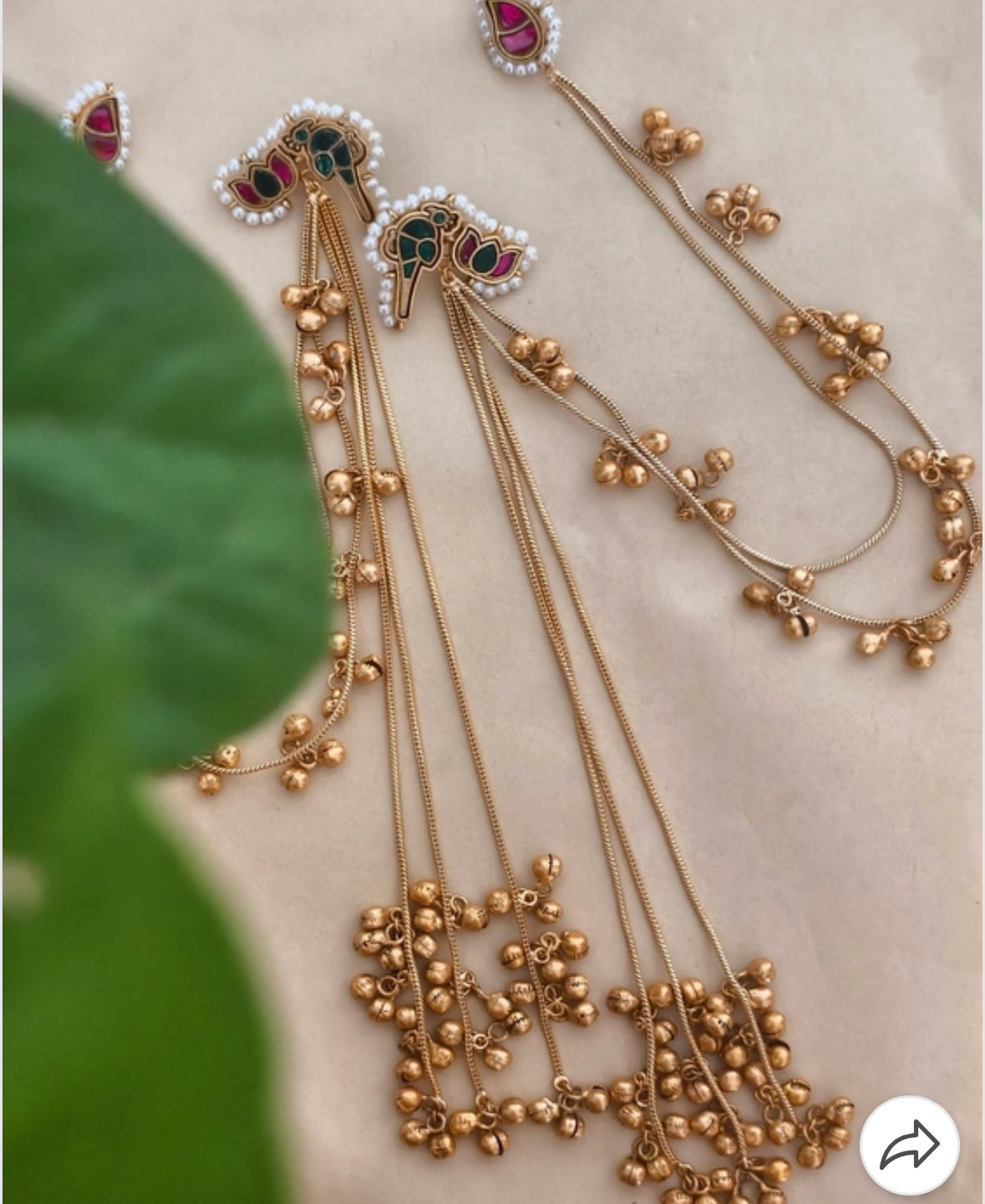 Gul Kashmiri Premium Brass Earrings