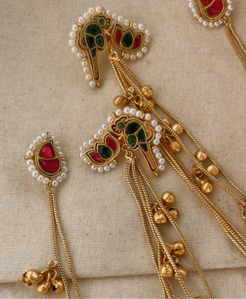 Gul Kashmiri Premium Brass Earrings