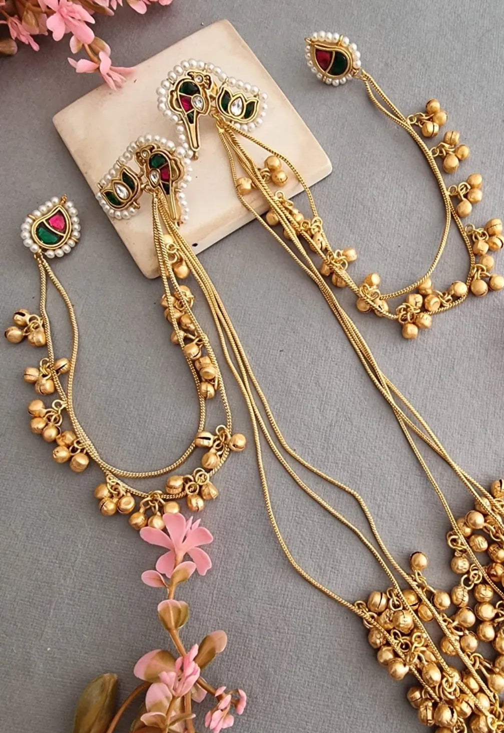Gul Kashmiri Premium Brass Earrings