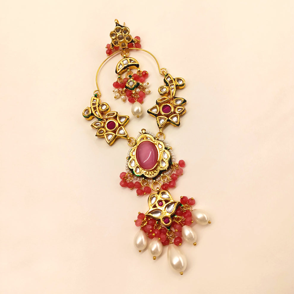Baby Pink Ketki Designer Earrings