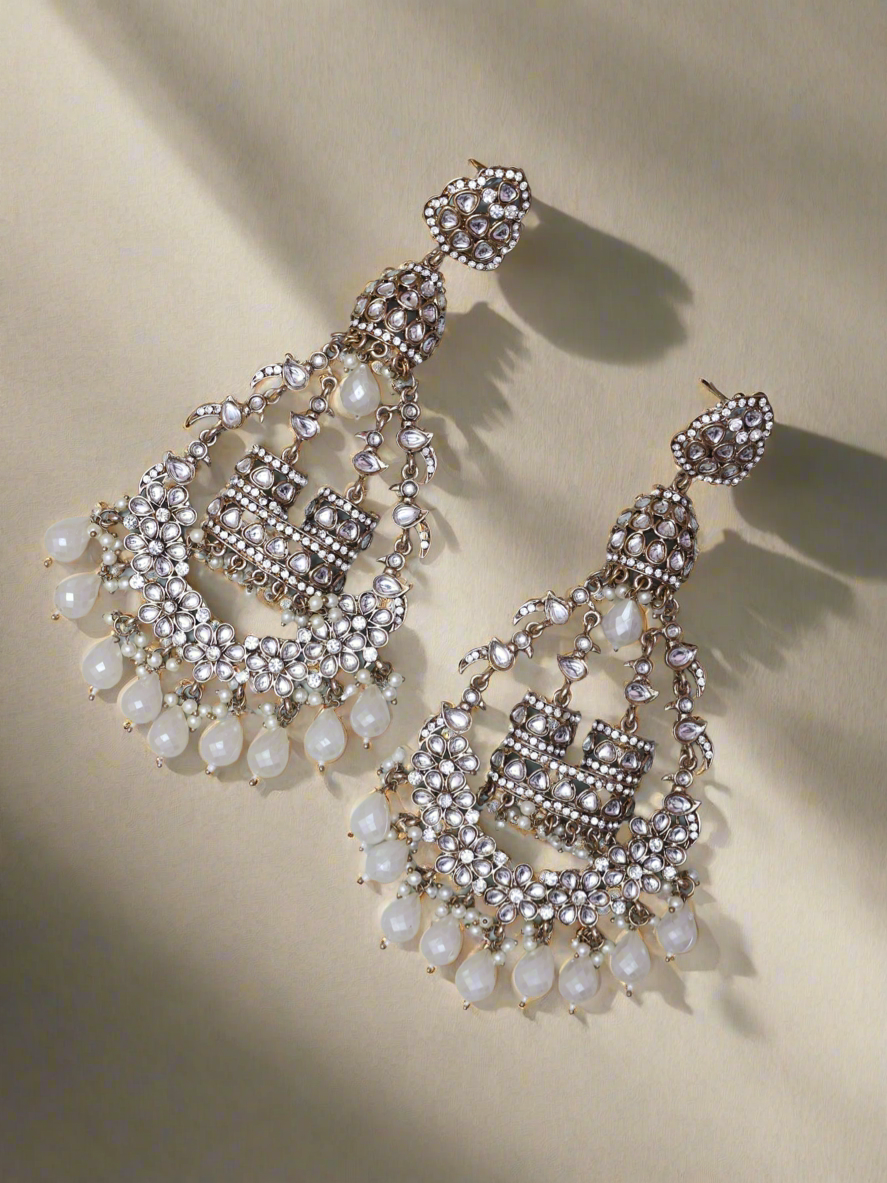 White Qutub Chandbalis