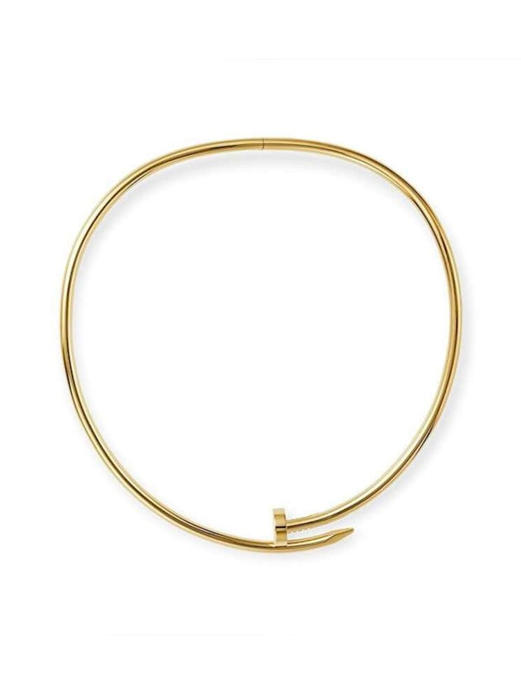 Golden Nail Hasli Necklace Set