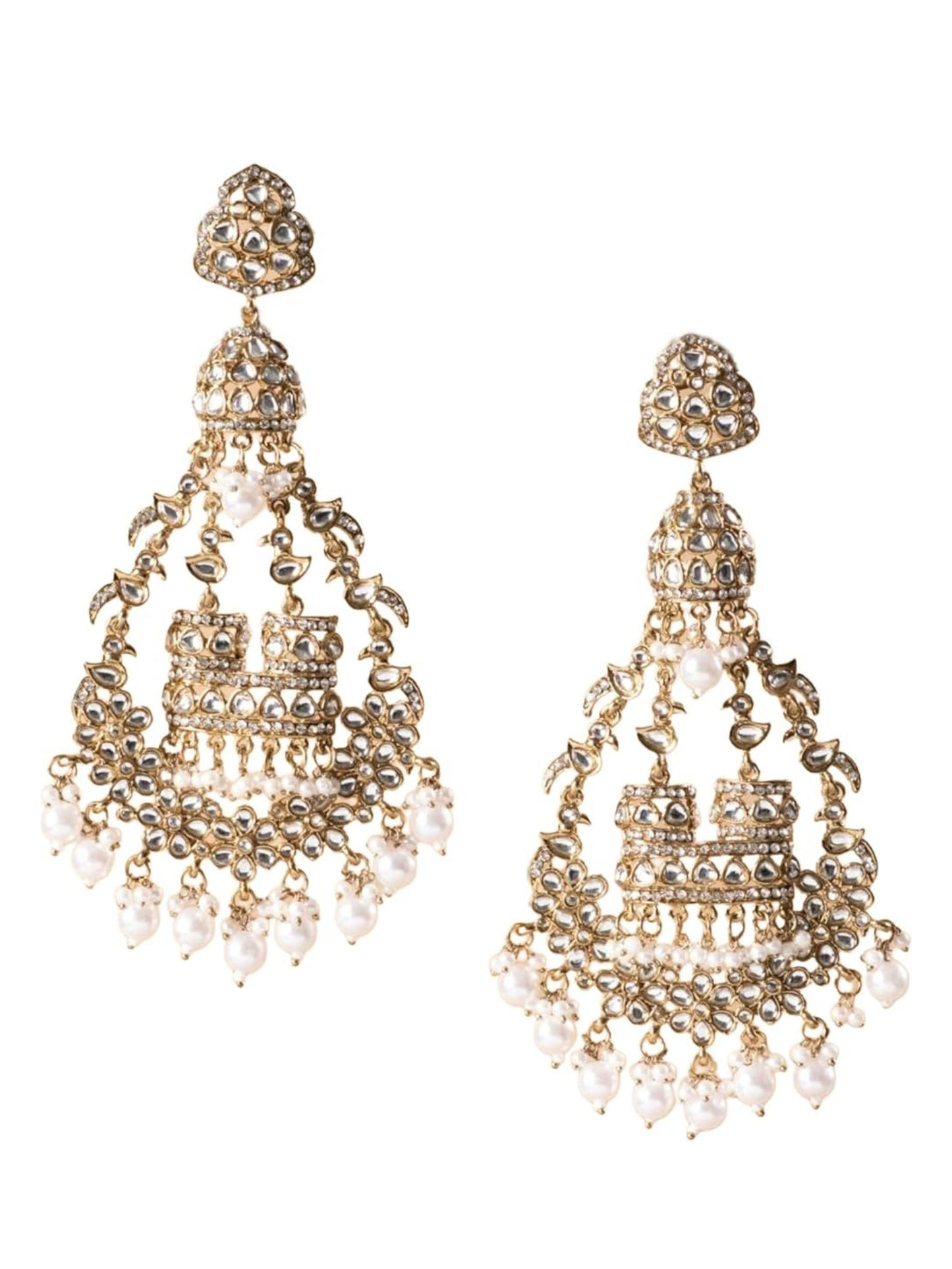 White Qutub Chandbalis