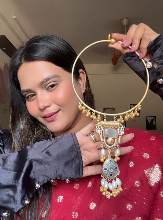 Multicolor Madhushree Hasli Necklace Set