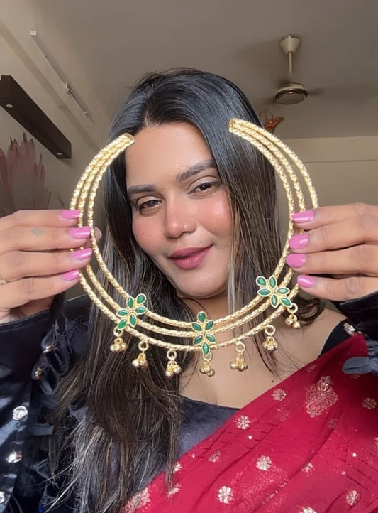 Emerald Hansaveni Hasli Necklace Set