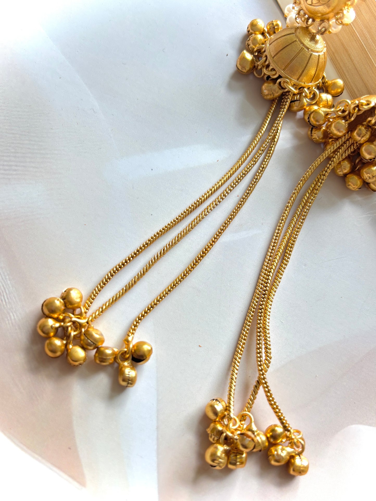 Golden Rajamani Premium Brass Earrings