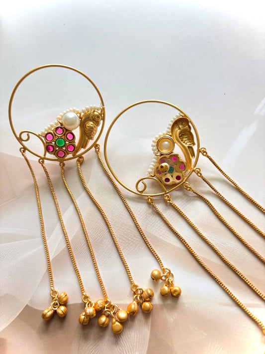 Taneeska Premium Brass Earrings