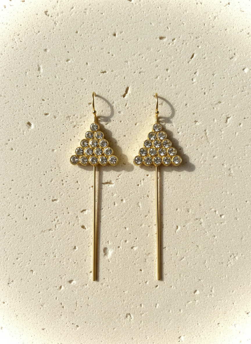 Ivory Jaina Brass Earrings