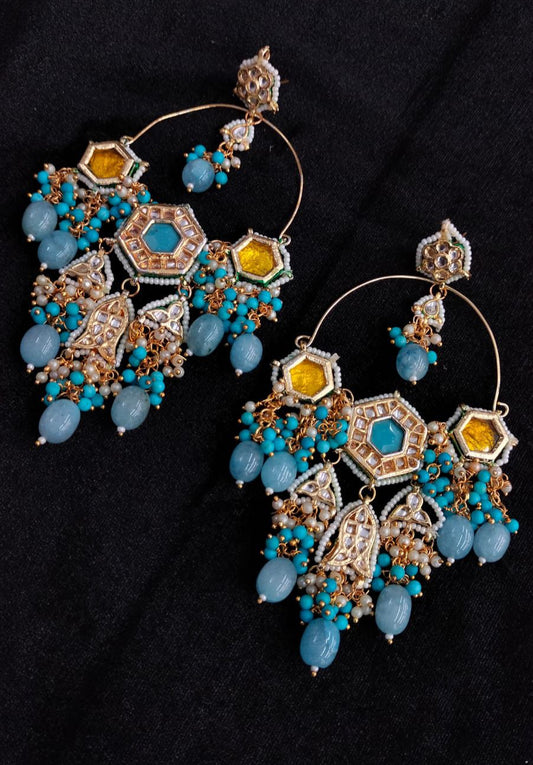 Turquoise Devki Bestseller Chandbalis