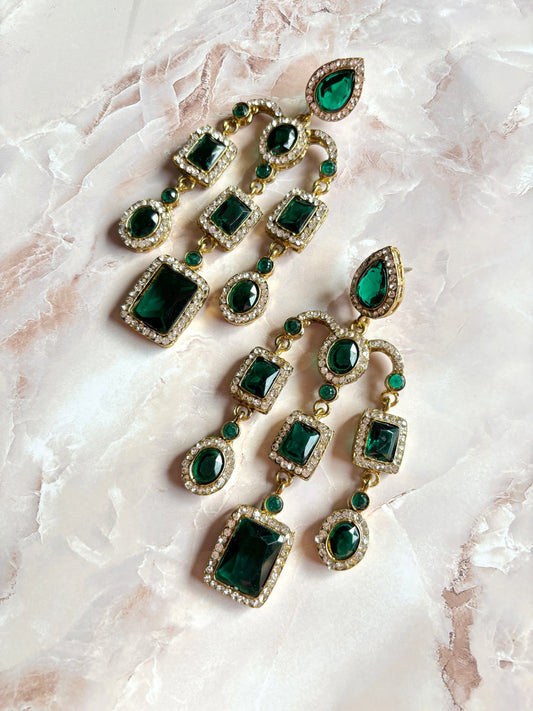Emerald Mastani Designer Earrings
