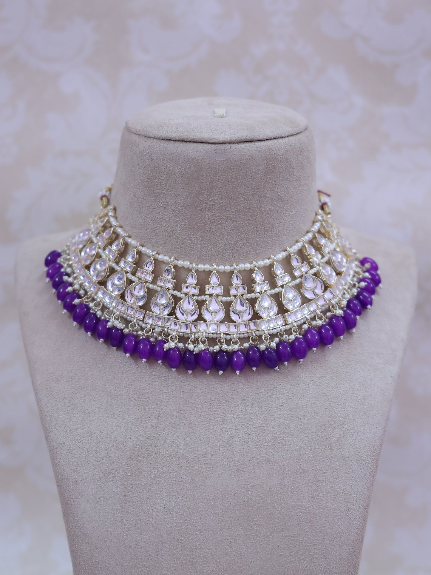 Purple Zilpah Necklace Set