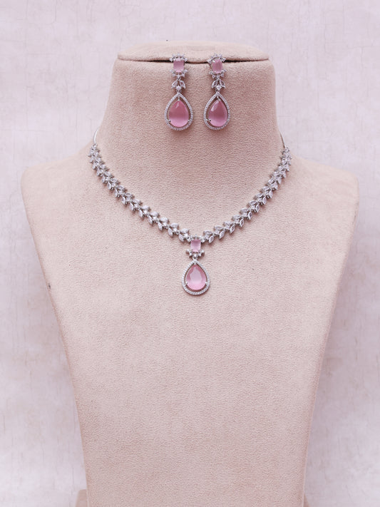Lilac Xelia AD Necklace Set