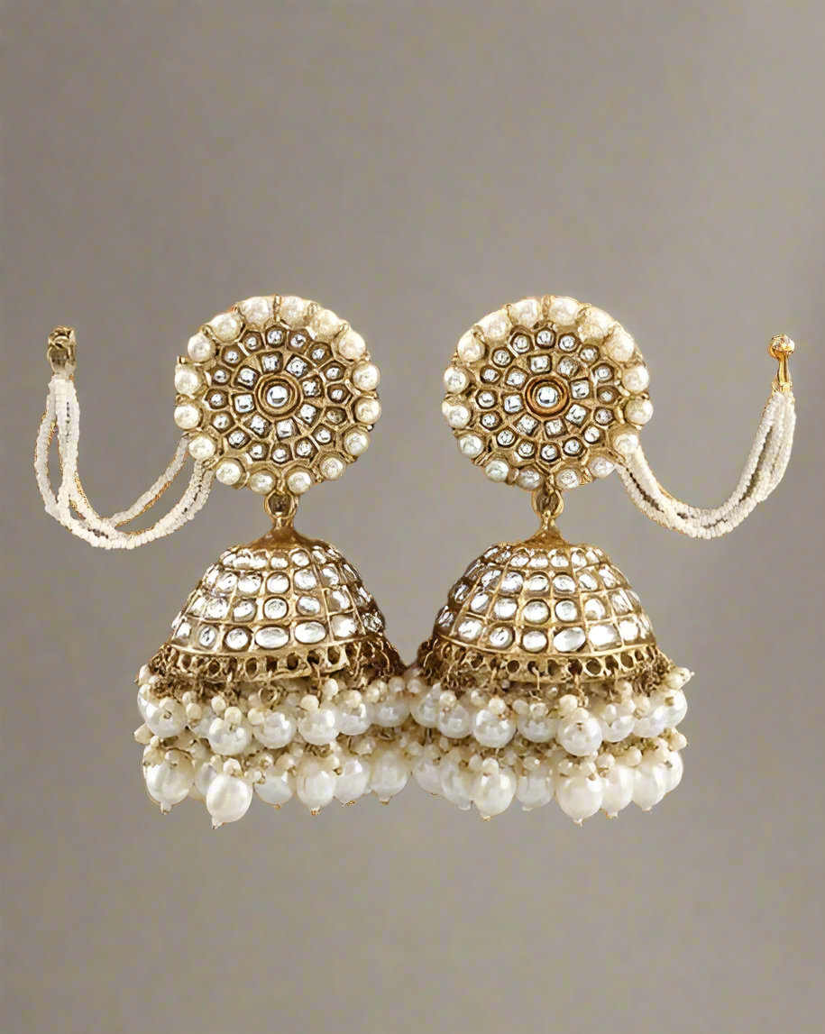 Ivory Ishita Jhumkis