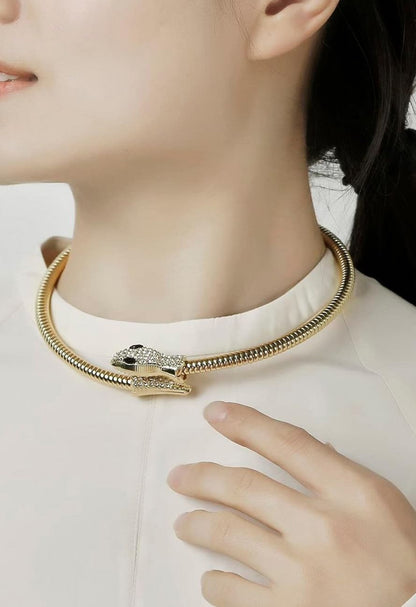 Serpenti Snake Western Choker Necklace