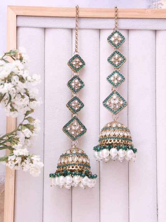 Emerald Nagamma Jhumkis