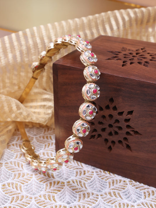 Pink Pakshini Mathapatti Hairband