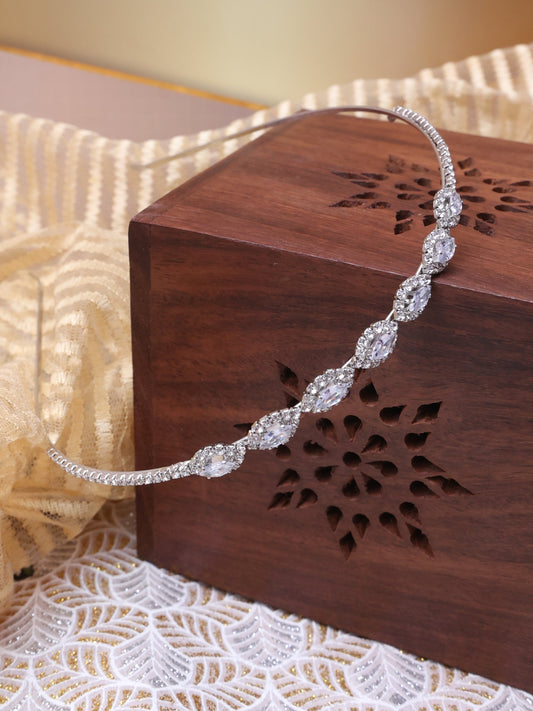 Silver Vaji Mathapatti Hairband