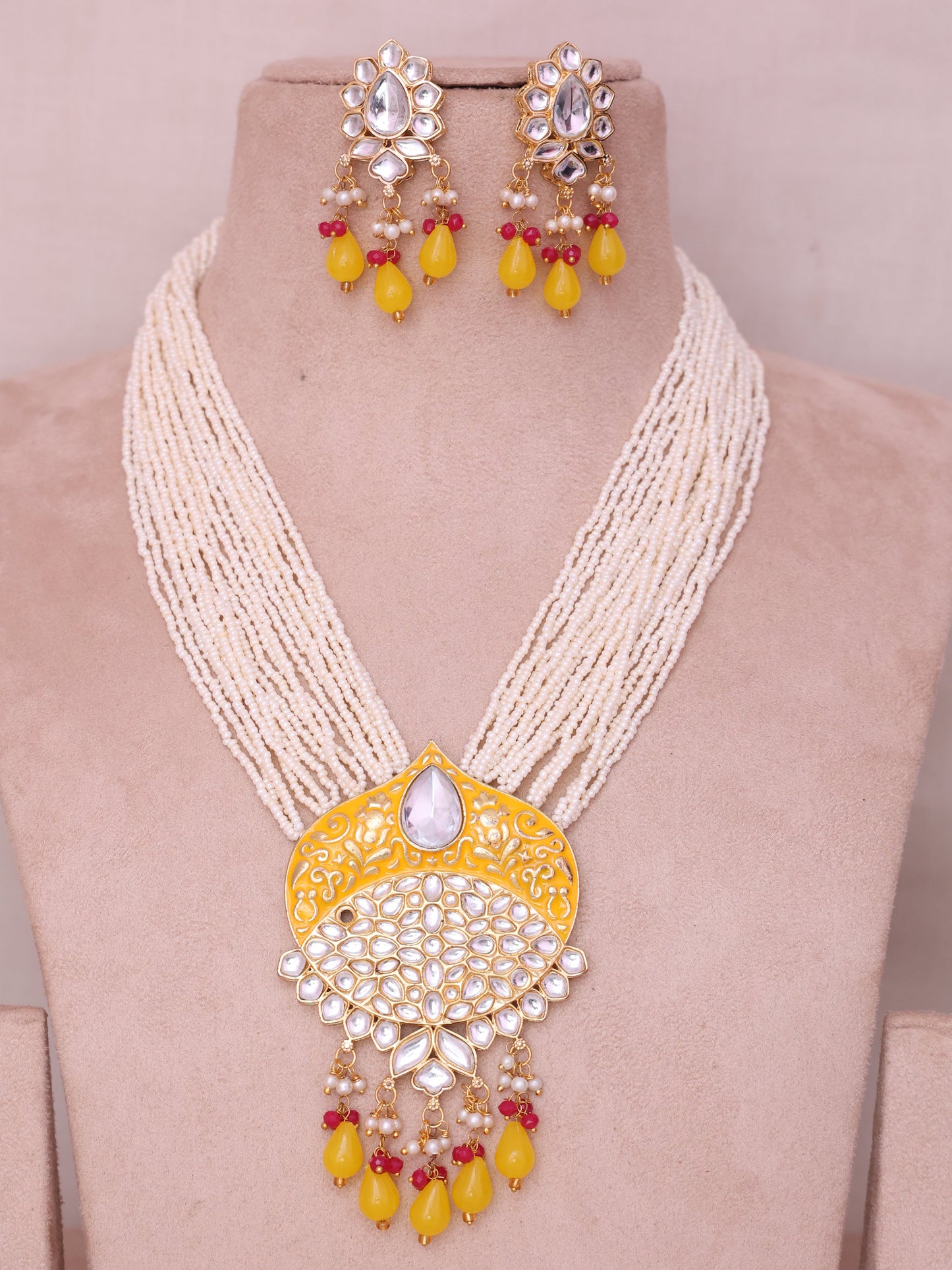 Yellow Danna Neclace Set