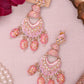 Baby Pink Rinky Designer Earrings