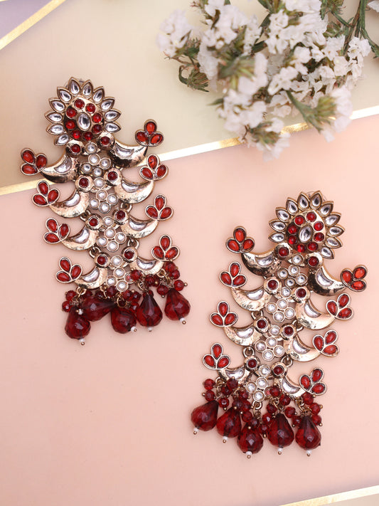 Red Suyasa Designer Earrings
