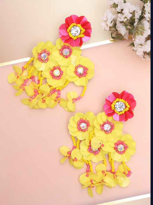 Yellow Aaravi Earrings