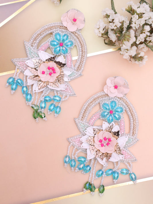 Turquoise Baidehi Handmade Earrings