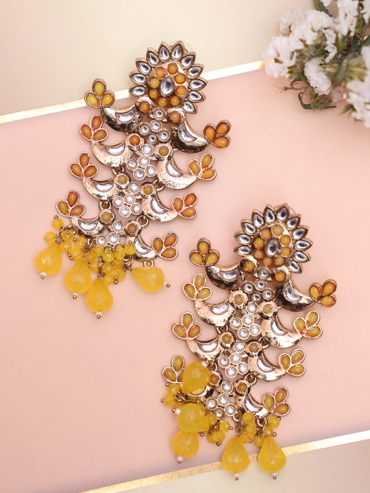 Yellow Suyasa Designer Earrings
