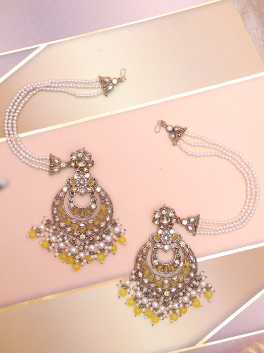 Yellow Gandhali Sahara Earrings