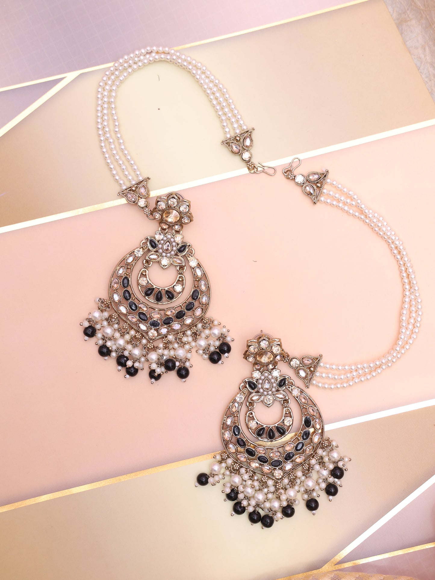 Black Gandhali Sahara Earrings