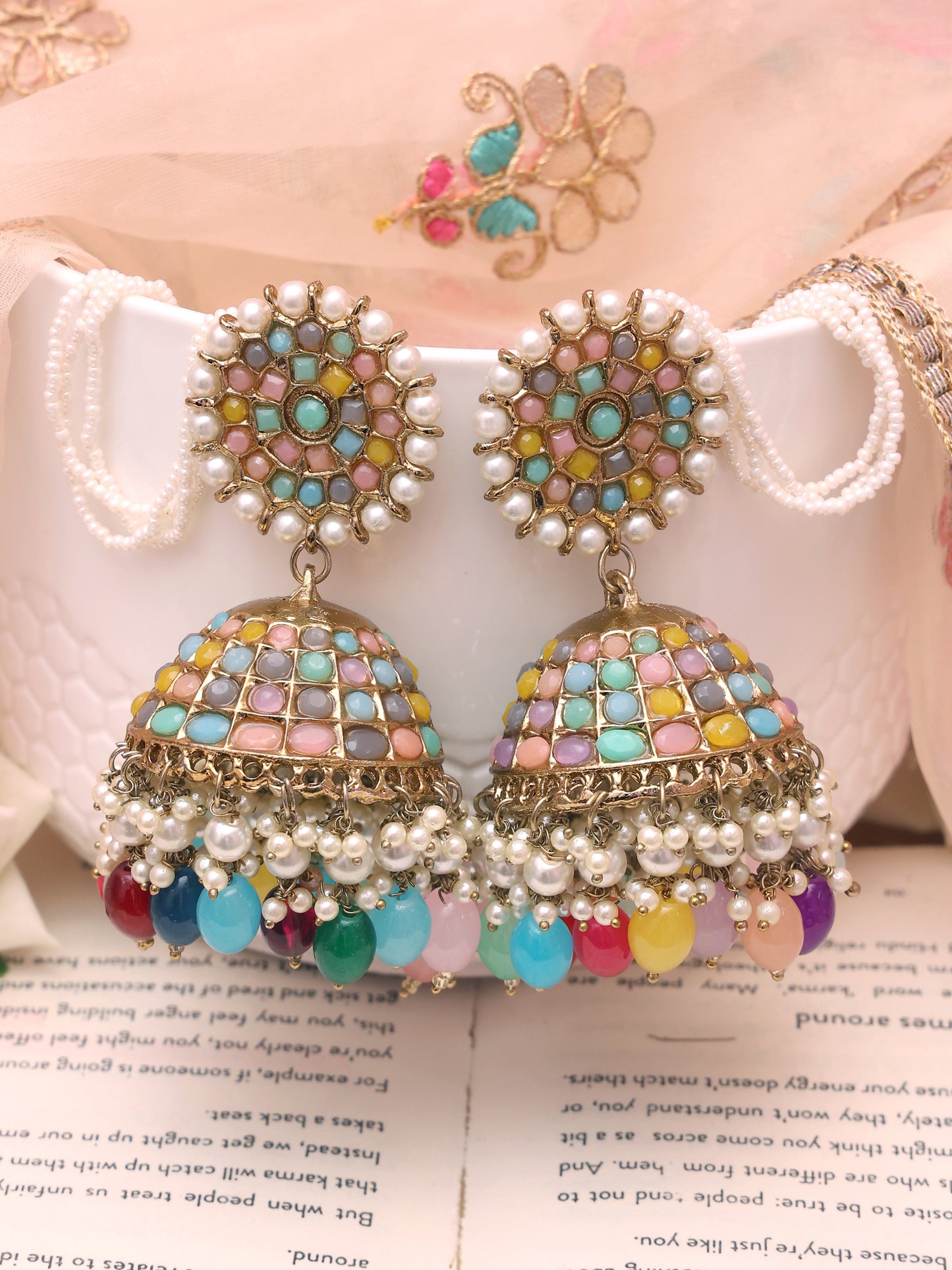 Pastel Ishita Jhumkis