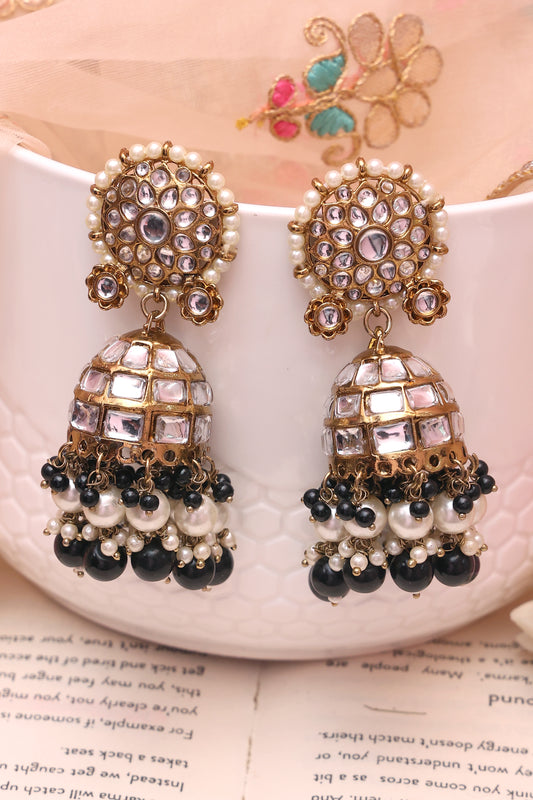 Black Shantai Jhumkis