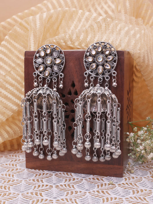 Silver Bala Premium Brass Jhumkis