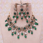 Emerald Aalia Necklace Set