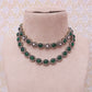 Emerald Raga Necklace Set