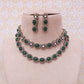 Emerald Raga Necklace Set