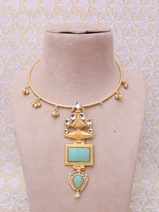 Mint Padmapriya Hasli Necklace Set