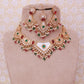 Red and Green Udbhuti Necklace Set