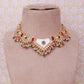 Red and Green Udbhuti Necklace Set