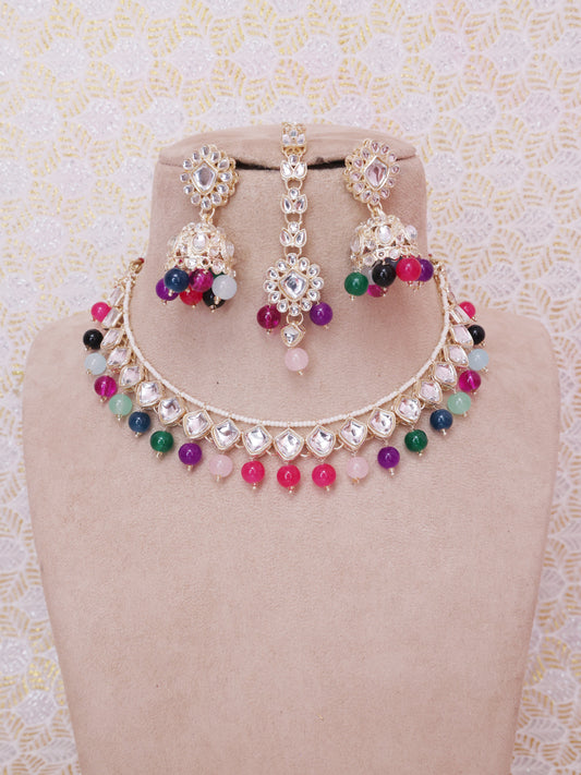 Multicolor Tamia Necklace Set