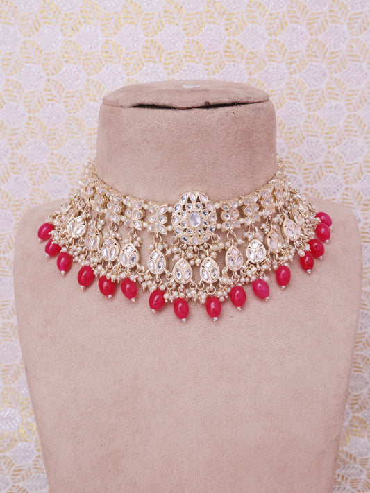 Pink Clement Necklace Set