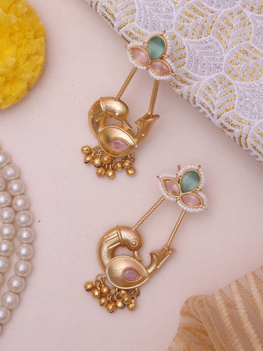 Pastel Vaidika Premium Brass Earrings