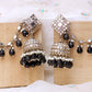 Black Sheela Sahara Jhumkis