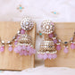 Lilac Farhana Sahara Jhumkis