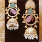 Pastel Tamalika Premium Brass Earrings