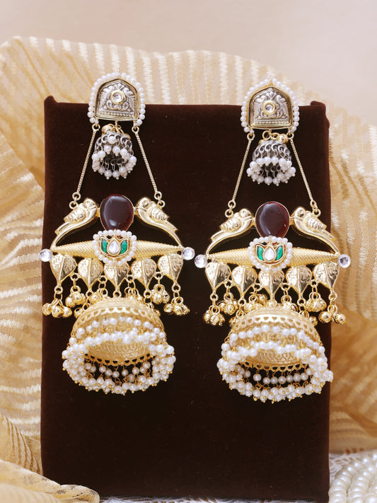 Brown Yaksha Premium Brass Earrings