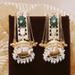 Emerald Zarna Premium Brass Earrings